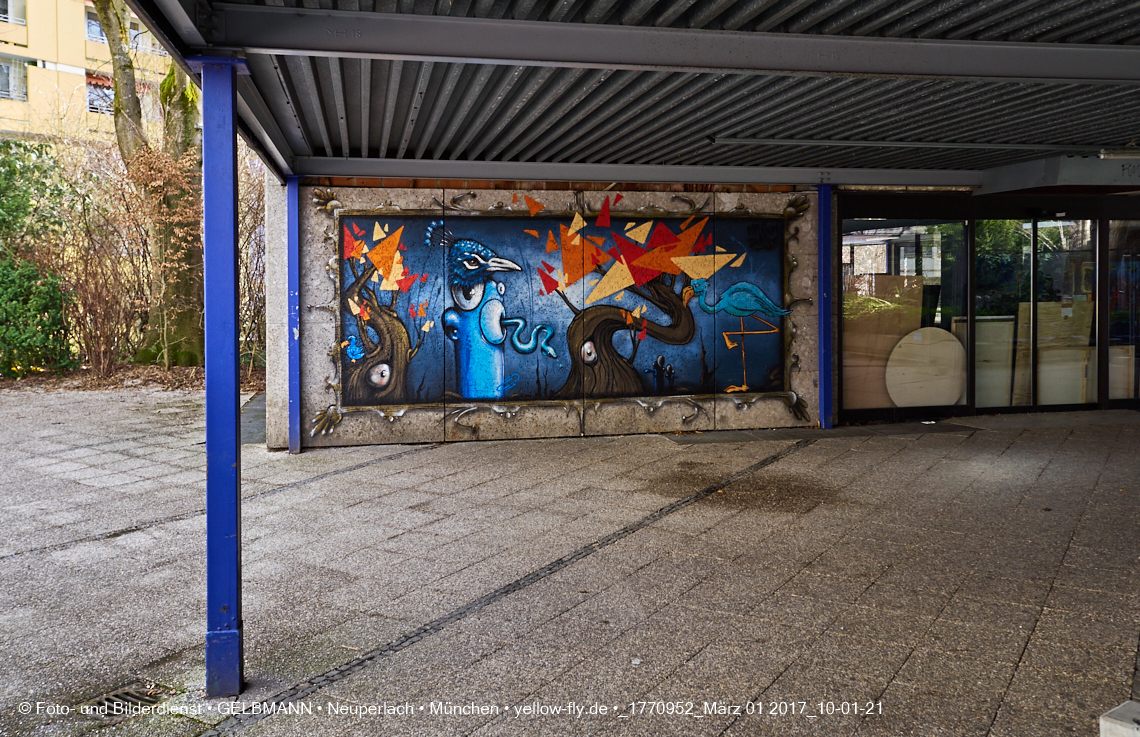 01.03.2017 - die Abrissbaustelle Quiddezentrum in Neuperlach